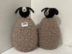 4 X STONE THE CROWS LARGE UPRIGHT JACOB SHEEP - TOTAL RRP £64