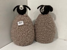 4 X STONE THE CROWS LARGE UPRIGHT JACOB SHEEP - TOTAL RRP £64