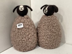 4 X STONE THE CROWS LARGE UPRIGHT JACOB SHEEP - TOTAL RRP £64