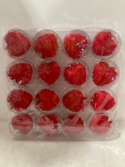 80 X STONE THE CROWS MEDIUM RED HEART WITH BEADS - TOTAL RRP £240