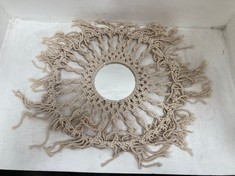 2 X STONE THE CROWS SMALL CLASSIC MACRAME MIRROR - - TOTAL RRP £96