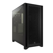 CORSAIR 4000D AIRFLOW MID-TOWER PC CASE PC ACCESSORY (ORIGINAL RRP - £119.99) IN BLACK. (WITH BOX) [JPTC70472]