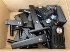 BOX OF ASSORTED ITEMS TO INCLUDE ELITE PRO TACTICAL AUDIO CONTROLLER GAMING ACCESSORY. (UNIT ONLY) [JPTC70468]