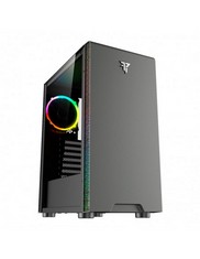 TEMPEST VISION GAMING PC CASE PC ACCESSORY IN BLACK. (WITH BOX) [JPTC70646]