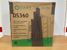 DARE TO WIN DS360 PC CASE PC ACCESSORY IN BLACK. (WITH BOX) [JPTC70656]