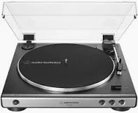 AUDIO TECHNICA AT-LP60X TURNTABLE MUSIC ACCESSORY (ORIGINAL RRP - £150.00) IN BLACK. (WITH BOX) [JPTC70572]