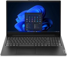 LENOVO V15 G4 256 LAPTOP (ORIGINAL RRP - £363.96) IN BLACK. (WITH BOX (NOT A ENGLISH KEYBOARD)). INTEL I5 -12500H, 8 GB RAM, [JPTC70622]