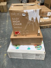 3 X ASSORTED ITEMS TO INCLUDE BABY HIGH CHAIR