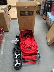 PET STROLLER IN RED