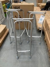 3 X ASSISTED LIVING ITEMS TO INCLUDE ADJUSTABLE WALKER IN GREY