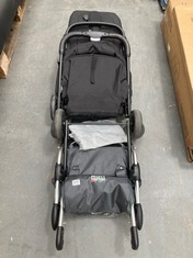 HAUCK FOLDABLE PUSH CHAIR IN BLACK TO INCLUDE PLAYMARKET GO UP ANTHRACITE SHOPPING TROLLEY