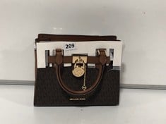 MICHAEL KORS HAMILTON LEATHER HANDBAG BROWN RRP- £132