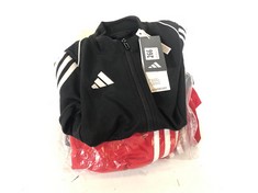 5 X ASSORTED ADIDAS KIDS CLOTHING TO INCLUDE ZIPPED TRACK JACKET BLACK/WHITE SIZE 7-8YRS