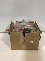 BOX OF APPROX 32 X ASSORTED SOCKS TO INCLUDE KV SPORT RED SIZE LG