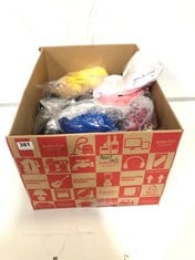 BOX OF APPROX 40 X ASSORTED ADULT CLOTHING TO INCLUDE YELLOW LEGGINGS SIZE 3XL