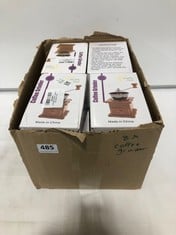 BOX OF APPROX 8 X HEALTHY DAYS COFFEE BEAN GRINDERS