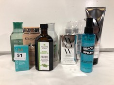 9 X ASSORTED BEAUTY PROUDCTS TO INCLUDE REDKEN BEACH SPRAY