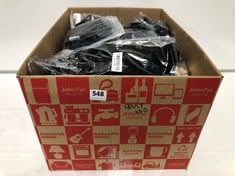 BOX OF APPROX 30 X ASSORTED ADULT CLOTHING TO INCLUDE ESSENTIALS CLASSIC TROUSERS BLACK SIZE W36/L29