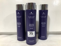 3 X ALTERNA CAVIAR ANTI AGING REPLENISHING SHAMPOOS AND CONDITONER