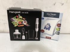 X10 ASSORTED ITEMS TO INCLUDE HAMGEEK KITCHEN ITEMS.