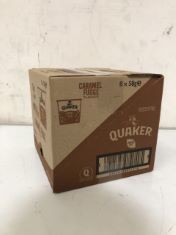 X18 BOXES OF QUAKER CARAMEL FUDGE BB 07/09/24.