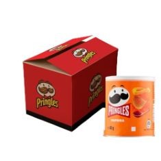 10 X PRINGLES SWEET PAPRIKA PAPRIKA CHIPS | 12 SMALL CANS FOR ON THE GO (12 X 40G).