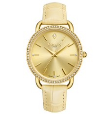 GAMAGES OF LONDON LADIES SYMPHONY CRYSTAL GOLD WATCH RRP £605