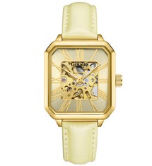 GAMAGES OF LONDON LADIES SKELETON OASIS GOLD WATCH RRP £605