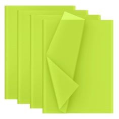 34 X DECOUPAGE TISSUE PAPER 28 SHEETS 50X70 CM LIGHT GREEN.