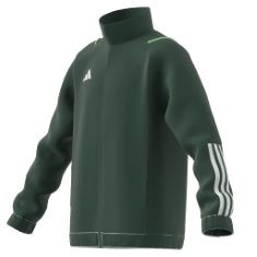 QTY OF ITEMS TO INLCUDE 15X ASSORTED ADIDAS CLOTHING TO INCLUDE ADIDAS UNISEX KID'S TIRO 23 COMPETITION PRESENTATION JACKET TRACKSUIT, TEAM DARK GREEN, 152 (EU), ADIDAS HA6274 CON22 TR TOP Y SWEATSHI