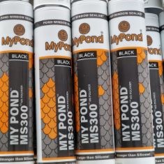 20 X MYPOND MS300 300ML POND REPAIR AND POND WINDOW SEALANT, BLACK.