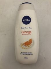 21 X NIVEA CARING SHOWER CREAM ORANGE & AVOCADO OIL .