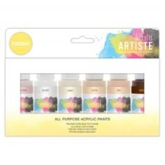 QTY OF ITEMS TO INLCUDE X16 ASSORTED PAINTING ITEMS TO INCLUDE ARTISTE ACRYLIC PAINT SET PACK OF 6X 59ML 2OZ - PORTRAIT COLOURS, QUICK-DRYING PROFESSIONAL ART AND HOBBY CRAFT ARTISTS PAINT, WATER-BAS