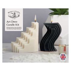 QTY OF ITEMS TO INLCUDE X20 ASSORTED ITEMS TO INCLUDE HOUSE OF CRAFTS CANDLE MAKING ART DECO, SINGLE CRAFT KIT SET, BLACK & WHITE, MAKE 4 FRAGRANCED CANDLES, INCLUDES 2 MOULDS, 380G SOY WAX, CANDLE W