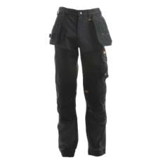 X5 ASSORTED MEN’S WORK TROUSERS TO INCLUDE DEWALT MEMPHIS MENS TROUSER | PRO STRETCH FABRIC | HOLSTER POCKETS | REINFORCED CORDURA STITCHING |LEG 29 WAIST 42 BLACK/GREY.