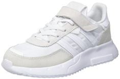 1 X ADIDAS RETROPY F2 CF EL C SNEAKER, FTWR WHITE/FTWR WHITE/CORE BLACK, 10 UK.