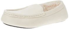 8 X ESSENTIALS WOMEN'S MOCCASIN SLIPPER, LIGHT BEIGE, 9 UK.