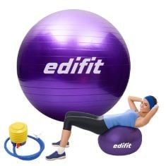 QTY OF ITEMS TO INLCUDE 9X ASSORTED ITEMS TO INCLUDE EDIFIT, PILATES BALL, 55, 65 AND 75 CM, YOGA ACCESSORIES, FITNESS, VARIOUS SIZES, SMALL, MEDIUM, LARGE, HOME GYM, PREGNANCY, INCLUDES INFLATOR (55