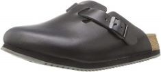 1 X BIRKENSTOCK UNISEX BOSTON PROFESSIONAL BLACK LEATHER WORK SHOE 42 (US WOMEN'S 11-11.5).