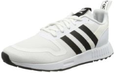 1 X ADIDAS MEN'S MULTIX TRACK SHOE, WHITE FOOTWEAR WHITE CORE BLACK, 12 UK.