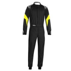 1 X SPARCO COMPETITION SUIT 2022 SIZE 52 BLACK/YELLOW.