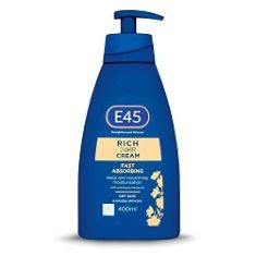 10 X E45 RICH CREAM 400 ML – E45 CREAM WITH EVENING PRIMROSE OIL – BODY FACE HAND CREAM FOR LONG-LASTING MOISTURISATION AND SOFT SKIN – SUITABLE FOR ALL SKIN TYPES, EVEN FOR DRY AND SENSITIVE SKIN.