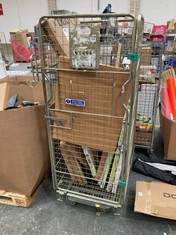 CAGE OF ASSORTED ITEMS TO INCLUDE LINDAM SURE SHUT AXIS NO DRILL PRESSURE FIT SAFETY GATE (CAGE NOT INCLUDED) (KERBSIDE PALLET DELIVERY)