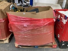 PALLET OF ASSORTED ITEMS TO INCLUDE HOZELOCK 60M HOSE REEL (KERBSIDE PALLET DELIVERY)