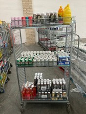 CAGE OF ASSORTED DRINKS TO INCLUDE ON OPTIMUM NUTRITION HIGH PROTEIN SHAKE 12 X 330ML - BBE 14/5/24 (COLLECTION ONLY)