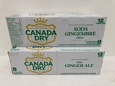 QTY OF CANADA DRY 12X 335ML PACKS BBE 09/24 ( COLLECTION ONLY )