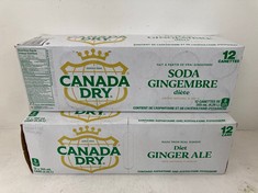 QTY OF CANADA DRY 12X 335ML PACKS BBE 09/24 ( COLLECTION ONLY )