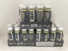 QTY OF ASSORTED ITEMS TO INCLUDE OPTIMUM NUTRITION VANILLA SHAKE 28/12/24( COLLECTION ONLY )