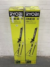 2 X RYOBI ONE+ 18V CORDLESS POLE HEDGE TRIMMER