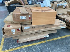 PALLET OF ASSORTED ITEMS TO INCLUDE NEVADA MIRRORED OPEN SHELF WARDROBE 2/2 (KERBSIDE PALLET DELIVERY)